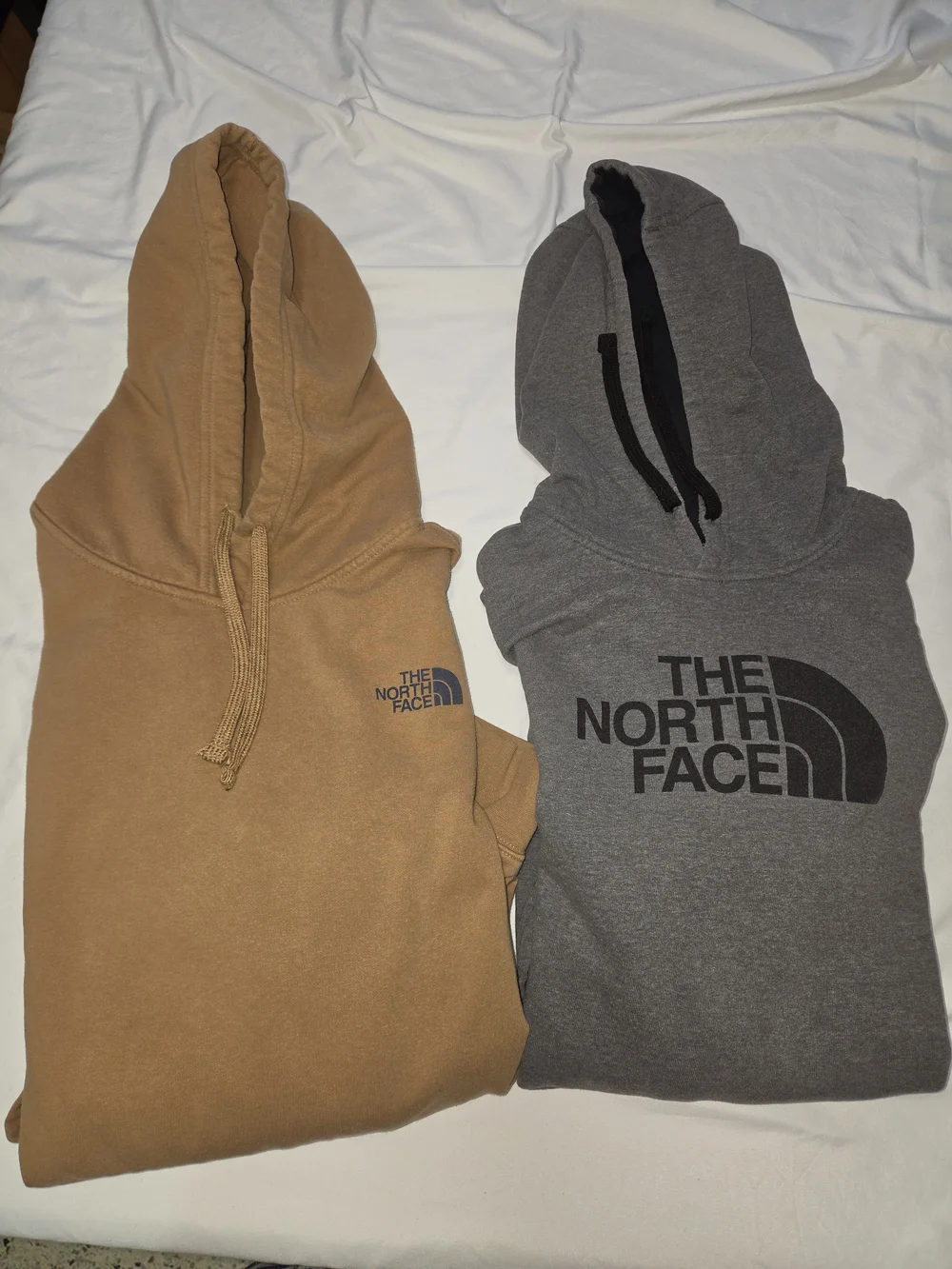 The North Face Brown and Gray Pullover Sweatshirts